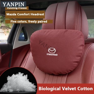 Gối tựa đầu chất liệu da lộn cho xe hơi Mazda Familia Vantrend 323 E2000 Biante RX 7 Mazda 2 3 5 6 CX3 CX5 CX8 CX9 BT50 RX7 RX8 Fighter Premacy