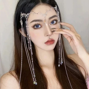 Kẹp Tóc Dây Bện Đính Đá Lấp Lánh / Tua Rua Thời Trang