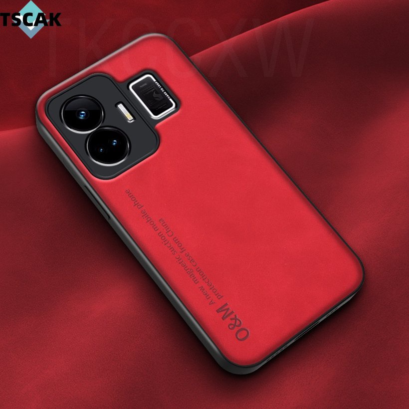 Ốp điện thoại da mỏng cổ điển thời trang cho Realme GT 3 Neo 5 SE Neo 3 2 2T GT2 Pro C55 Vỏ mềm chống vân tay chống rơi