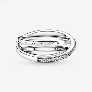 Nhẫn nữ thời trang Zircon bạc Spot925 EX8E