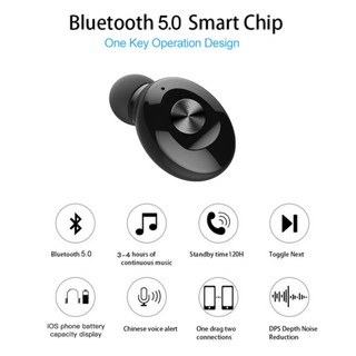 Tai Nghe Thể Thao Bluetooth 5.0 Không Dây XG12 Âm Thanh HIFI Sạc USB Chống Ồn Có Micro Tai Nghe Bluetooth Sạc USB
