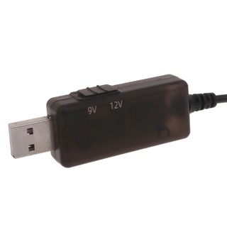 Dây cáp tăng cường nguồn CLI USB sang DC5521 với bộ điều chỉnh điện áp có thể điều chỉnh cho quạt định tuyến WiFi hoặc đèn 5V-9V 12V