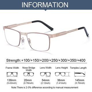 Kính mắt vuông HAVENLYCO chống ánh sáng xanh, siêu nhẹ bằng kim loại - Perfect for Reading and Office Use