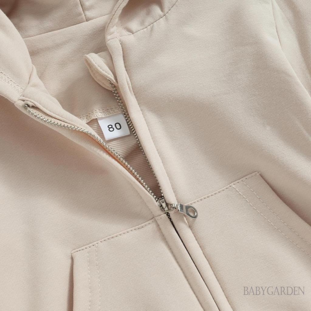 Áo Khoác Hoodie Tay Dài Màu Sắc Thời Trang Thu Đông Cho Bé 1-5 Tuổi