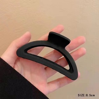 Kẹp Tóc Cỡ Lớn Màu Đen Nhám Kẹp Tóc Đuôi Ngựa Hình Cá Mập Phong Cách Hàn Quốc Xinh Xắn Cho Nữ
