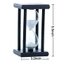 Đồng hồ cát YOLOGO Hẹn giờ cát, Đồng hồ cát trắng bằng gỗ đen, Đồng hồ cát 30 phút cổ điển thực tế Văn phòng