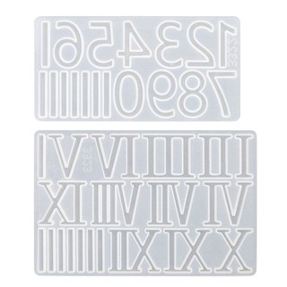Kra Đồng Hồ La Mã Tiếng Ả Rập Khuôn Số Silicon Epoxy Nhựa Mặt Dây Chuyền Khuôn Làm Đồ Trang Trí Thủ Công Làm Đồ Trang Trí Nhà Cửa
