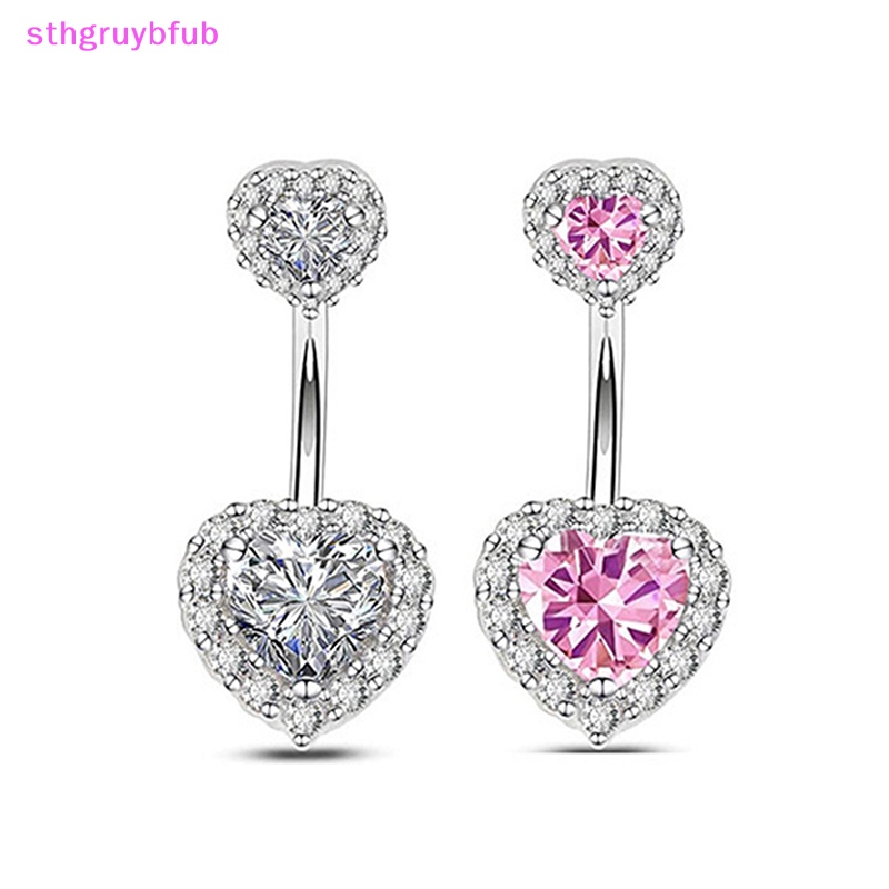 Sthb thời trang trái tim rốn vòng đeo bụng nút thắt lưng bằng thép không gỉ trang sức cho phụ nữ bãi biển body vn