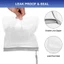 EBINLANDS 2 Túi Chất Lỏng An Ninh, Túi Vệ Sinh Du Lịch Kín Chống Thấm Nước, Túi Trang Điểm EVA 20x20cm Di Động Sân Bay