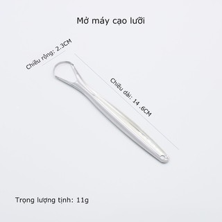 Dụng cụ vệ sinh lưỡi cao cấp, cạo lưỡi sạch, nạo lưỡi bằng inox cho người lớn SUNNY DAY