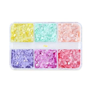 Hộp Kim Tuyến Hình Hoa Anh Đào Bằng Nhựa Resin Trang Trí Móng Tay DIY