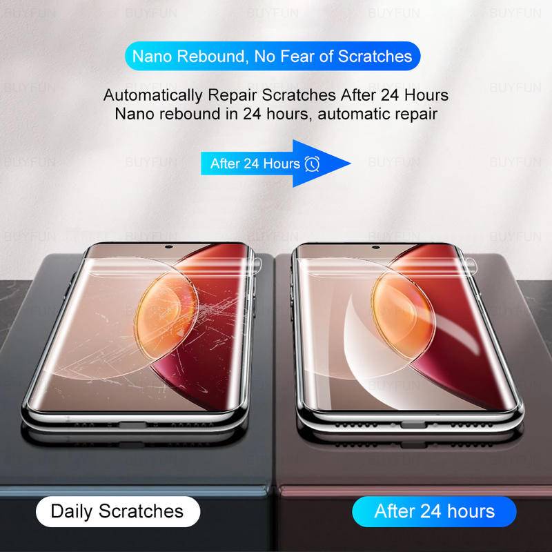 4 Phim Hydrogel Cho Vivo V27 V23 V20 V17 V15 V11 Pro V19 V17 Neo Bảo Vệ Màn Hình Cho Vivo V27e V25e V23e V21s V20SE V11i V3 MAX V5 Lite V5S V7 Plus V9 Thanh Niên Chống Vân Tay