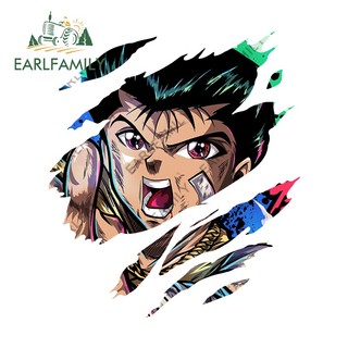 EARLFAMILY 13cm YuYu Hakusho Anime Xé Xe Miếng Dán Chống Trầy Xước Xe Máy Aquaflask Laptop Windows JDM Vinyl Decal Chống Thấm Nước Kiểu Dáng Xe