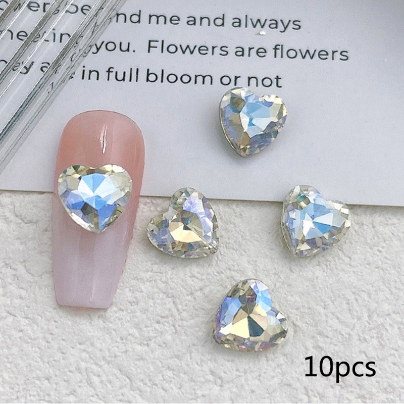 ⚝⚝Richh Set 10 Phụ Kiện Trang Trí Móng Tay Nghệ Thuật Đẹp Mắt Charms