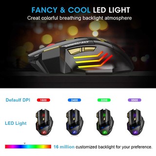 Chuột Bluetooth Không Dây Có Đèn Nền RGB Dùng Chơi Game luyoo27