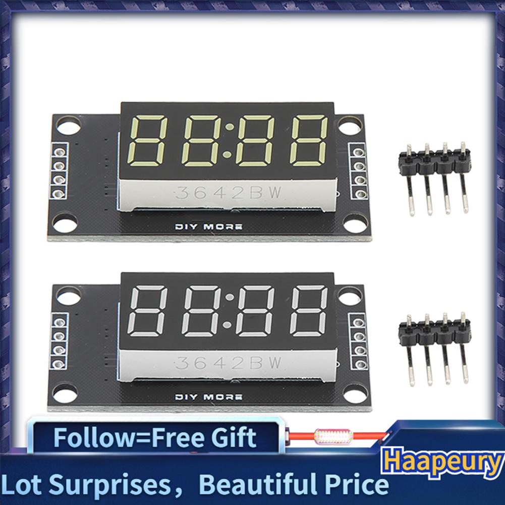 Module Affichage LED TM1637 - 4 Digits 7 Segments, 0,36 Pouce, Bleu - Pour Arduino, Projets électroniques