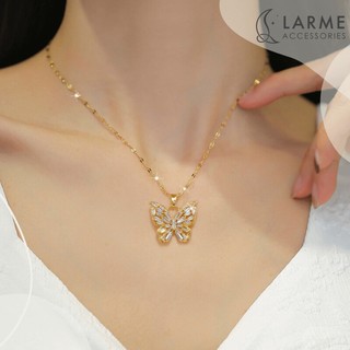Vòng cổ nữ mặt hồ điệp phong cách sang trọng Larme accessories -DC0119