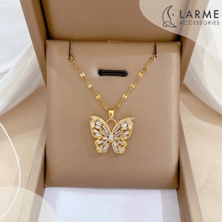 Vòng cổ nữ mặt hồ điệp phong cách sang trọng Larme accessories -DC0119