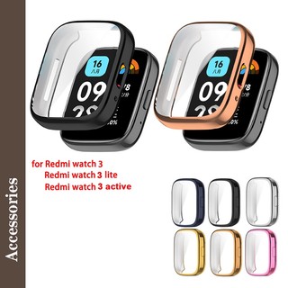 Vỏ TPU Mềm Mạ Điện Bảo Vệ Cho Đồng Hồ Redmi Watch 3 Active Watch3 Lite