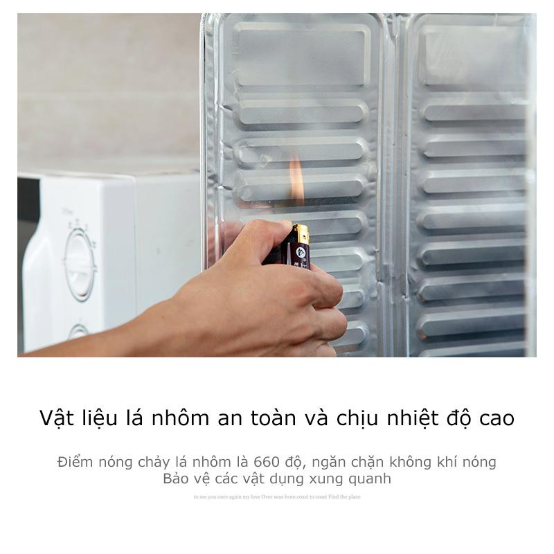 Khung Nhôm Tấm Chắn Chống Bắn Dầu Mỡ Rán Size 32.5x84cm