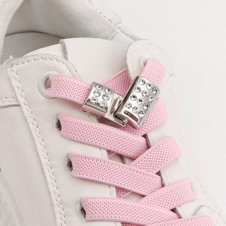 MỚI Từ Kim Cương Giả Trang Trí Không Dây Buộc Giày Dây Giày Không Dây Đàn Hồi Ren Sneaker Trẻ Em Người Lớn Mở Rộng Dây Giày Phẳng