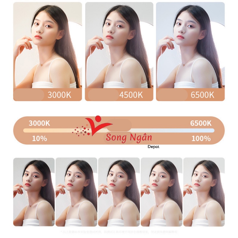Đèn Livestream 26 33 45 cm kèm Điều Chỉnh Ánh Sáng Hỗ Trợ Chụp Ảnh Quay Video Chuyên Nghiệp