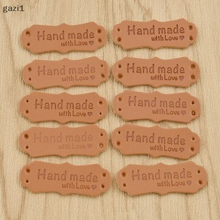 [gazi1] 50 Chiếc Thẻ Da Handmade Có Nhãn Tình Yêu May Thủ Công DIY Đan Thẻ Boutique