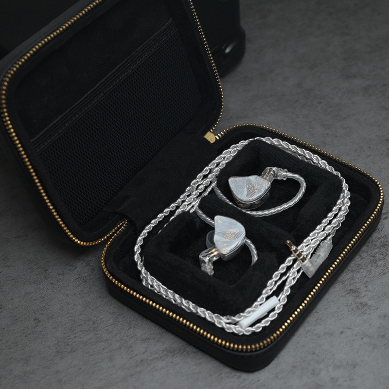 Túi đựng tai nghe tangzu black phụ kiện lưu trữ hộp đựng hifi cho bộ điều hợp âm thanh iems dongles eartips và cáp cho waner fudu