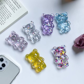 Giá Đỡ Điện Thoại Túi Khí Hình Gấu Twinkle Màu Trơn Dễ Thương