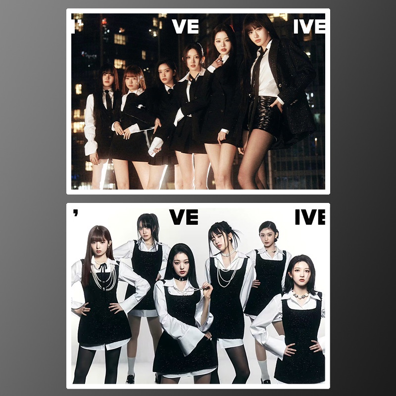 HK1 IVE I ve IVE poster tự dính trang trí tường nhãn dán ảnh Jang Won Young LIZ Gaeul Yujin Rei Leeseo KH1