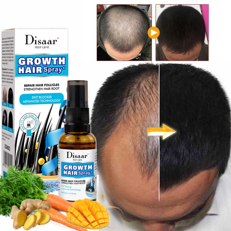 Tinh Chất Thảo Dược Kích Thích Mọc Tóc và Phục Hồi Hư Tổn Từ Sâu Bên Trong Disaar Growth Hair Spray