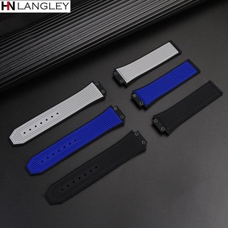 HUBLOT Vòng Tay Cao Su Silicon Mềm Chống Thấm Nước Có Khóa Logo 22mm 17 * 25mm