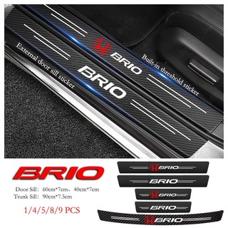 Sticker Sợi Carbon Dán Bảo Vệ Cửa Xe Hơi Honda Brio G1 DD1 DD2 2011-2017 G2 DD1 2018-2023