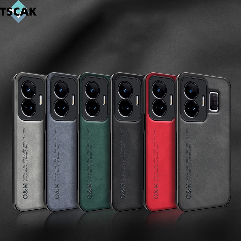 Ốp điện thoại da mỏng cổ điển thời trang cho Realme GT 3 Neo 5 SE Neo 3 2 2T GT2 Pro C55 Vỏ mềm chống vân tay chống rơi