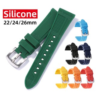 Dây Đeo Đồng Hồ Bằng Cao Su Silicone Chống Nước Cho Panera 22mm 24mm 26mm