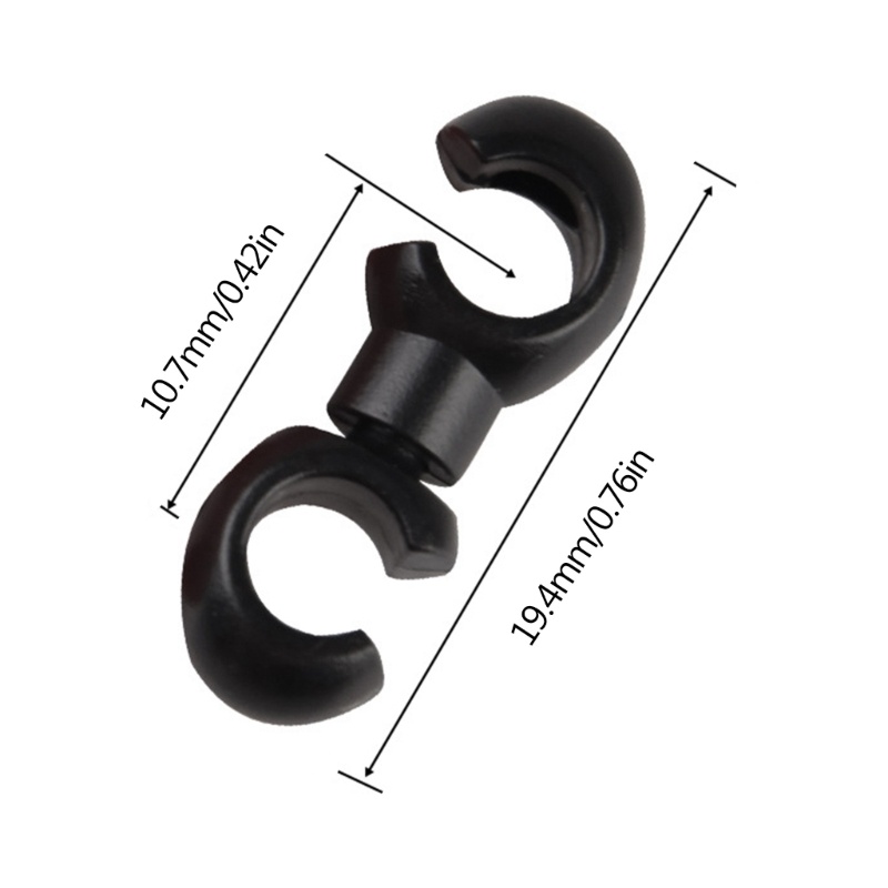 Pealike 20 Chiếc Xe Đạp Cáp Chốt Cố Định Giá Đỡ Xe Đạp Xoay Chữ S-Hook Kẹp Dây Phanh Khóa Cho Cáp Phanh Đường Bic