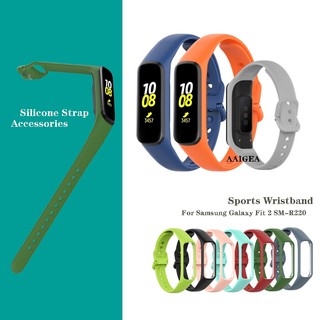 Dây Đeo Silicon Cho Đồng Hồ Thông Minh Samsung Galaxy Fit 2 SM-R220 (17 Màu)