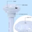 Máy tạo độ ẩm không khí USB LAKAM, Đèn LED khuếch tán tinh dầu ABS, Máy lọc ô tô siêu âm ánh sáng lãng mạn Mini