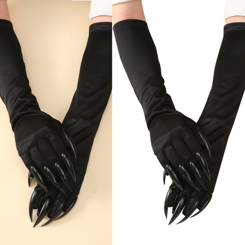 YOI Đáng Sợ Halloween Sói Móng Vuốt Găng Tay Handmade Móng Tay Phù Thủy Tay Mardi Gras Móng Tay Dài Sinh Nhật Trang Phục Hóa Trang