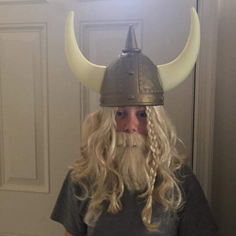 Mis VikingHelmet Mũ Có Sừng Cho Halloween Cosplay Đảng Đạo Cụ Trang Phục Nón Nhà Hát Kịch Trường Chơi Thời Trung Cổ Mũ Đội Đầu
