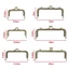 CAST Ví Khung Kiss Clasp, Túi Kim Loại Phần Cứng Ví Khóa Khung, Mini Vintage Túi Khóa DIY Thủ Công