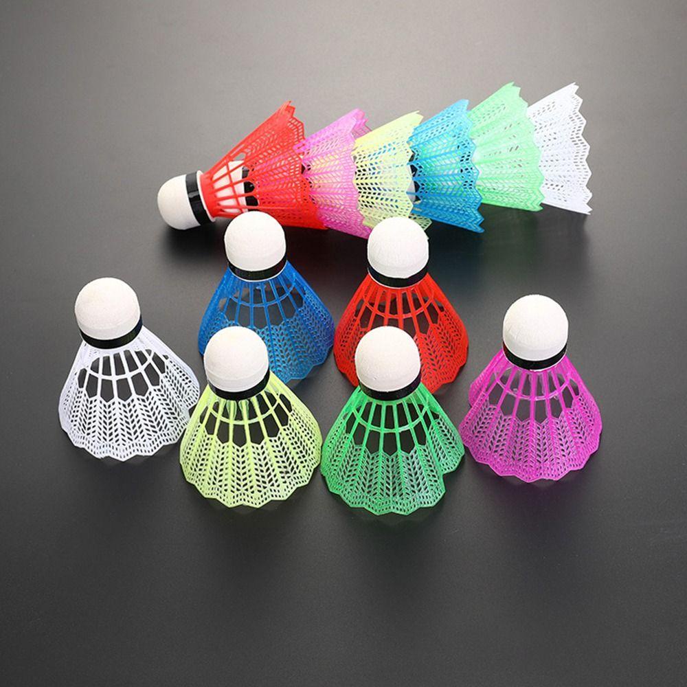 JVSUB 12 Chiếc Cầu Lông Chống Gió Nhiều Màu Phụ Kiện Huấn Luyện Ổn Định Bền Chống Gió