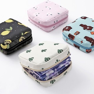 Túi Đựng Khăn Giấy Vệ Sinh / Mỹ Phẩm Bằng Cotton Tiện Dụng Cho Nữ