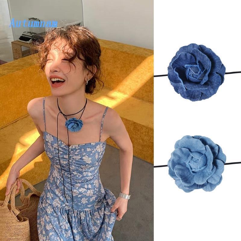 Vòng Cổ Vòng Cổ Vải Jean