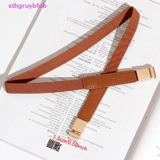 Thắt Lưng Da Bản Nhỏ Co Giãn Thời Trang Cho Nữ