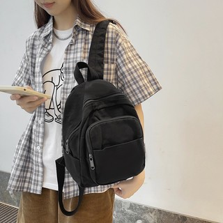 Ba Lô Mini Vải Canvas Xinh Xắn Dành Cho Nữ