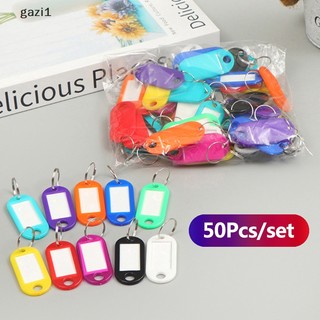 Set 1 / 50 Thẻ Ghi Tên ID Gắn Móc Khóa Hành Lý Nhiều Màu Sắc