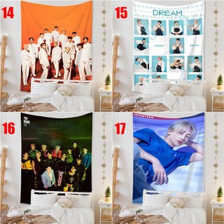 Tấm thảm SEVENTEEN S.COUPS, JEONGHAN, JOSHUA, HOSHI, WONWOO, MINGYU, THE8, SEUNGKWAN, VERNON, DINO, DK, WOZI, JUN Polyester Tấm thảm treo tường Phòng ngủ Tấm thảm treo tường Trang trí nhà cửa
