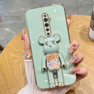 ốp lưng oppo reno2 f reno 2f reno 2 reno Ốp Điện Thoại TPU Silicon Mềm Mạ Điện Xoay 3D Có Giá Đỡ Hình Gấu Kẹo Cho oppo reno2 f reno 2f reno 2 reno