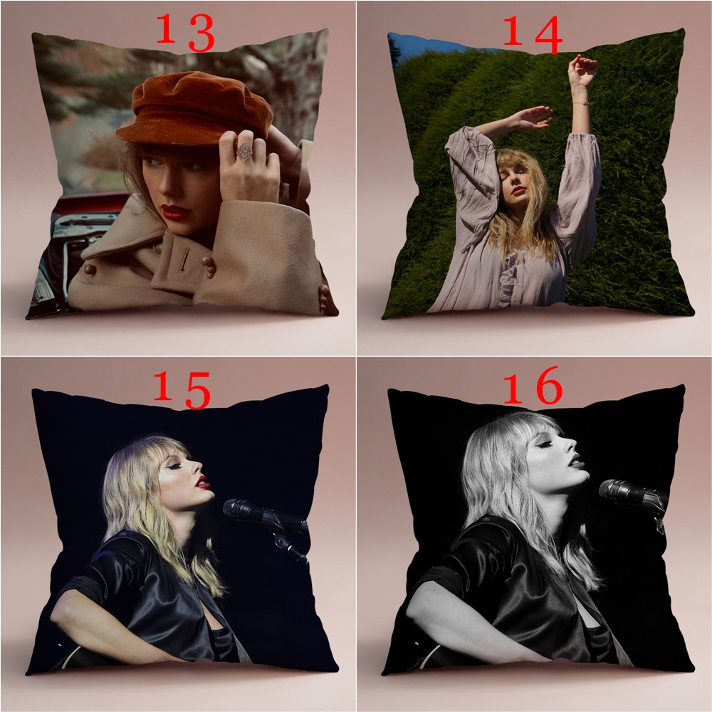 Vỏ Gối Đơn In Hình Album Taylor Swift Trang Trí Nội Thất